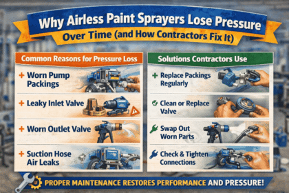 Why Airless Paint Sprayers Lose Pressure Over Time (and How Contractors Fix It)