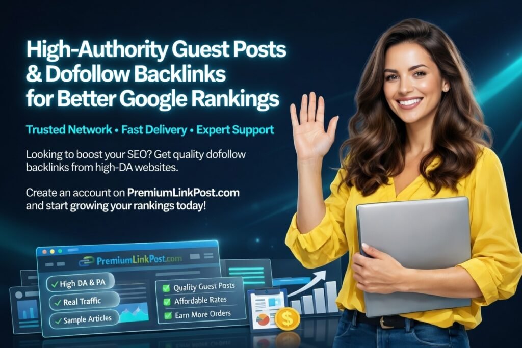 Get premium backlinks in 2026 with high-authority guest posts on trusted websites. Boost your SEO rankings, domain authority, and organic traffic with quality dofollow links https://premiumlinkpost.com/