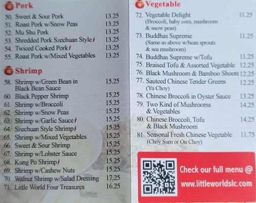 Little World Menu Salt Lake City – Complete Guide to Dishes and Prices